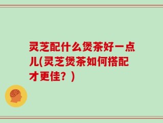 灵芝配什么煲茶好一点儿(灵芝煲茶如何搭配才更佳？)