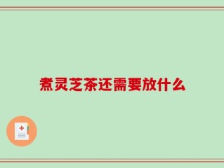 煮灵芝茶还需要放什么