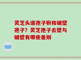 灵芝头道孢子粉和破壁孢子？灵芝孢子去壁与破壁有哪些差别