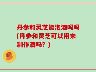 丹参和灵芝能泡酒吗吗(丹参和灵芝可以用来制作酒吗？)
