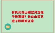 有机长白山破壁灵芝孢子粉直播？长白山灵芝孢子粉哪家正宗