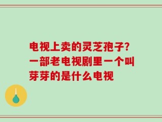 电视上卖的灵芝孢子？一部老电视剧里一个叫芽芽的是什么电视