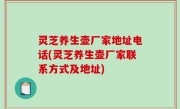 灵芝养生壶厂家地址电话(灵芝养生壶厂家联系方式及地址)