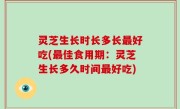 灵芝生长时长多长最好吃(最佳食用期：灵芝生长多久时间最好吃)