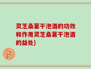 灵芝桑葚干泡酒的功效和作用灵芝桑葚干泡酒的益处)