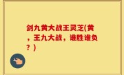 剑九黄大战王灵芝(黄，王九大战，谁胜谁负？)