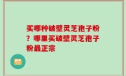 买哪种破壁灵芝孢子粉？哪里买破壁灵芝孢子粉最正宗