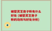 破壁灵芝孢子粉有什么好处 (破壁灵芝孢子粉的功效与好处分析)