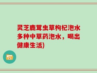 灵芝鹿茸虫草枸杞泡水多种中草药泡水，喝出健康生活)