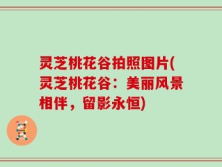 灵芝桃花谷拍照图片(灵芝桃花谷：美丽风景相伴，留影永恒)