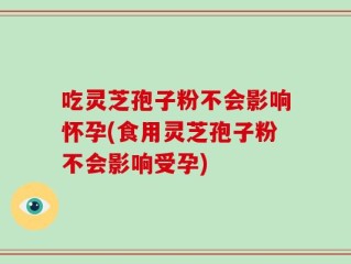 吃灵芝孢子粉不会影响怀孕(食用灵芝孢子粉不会影响受孕)