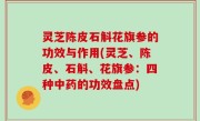 灵芝陈皮石斛花旗参的功效与作用(灵芝、陈皮、石斛、花旗参：四种中药的功效盘点)
