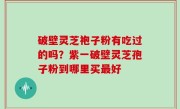 破壁灵芝袍子粉有吃过的吗？紫一破壁灵芝孢子粉到哪里买最好