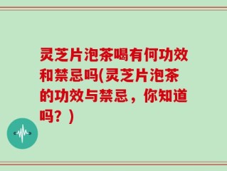 灵芝片泡茶喝有何功效和禁忌吗(灵芝片泡茶的功效与禁忌，你知道吗？)