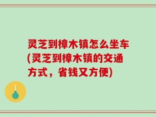 灵芝到樟木镇怎么坐车(灵芝到樟木镇的交通方式，省钱又方便)
