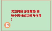灵芝阿胶当归黄芪(四味中药材的功效与作用)