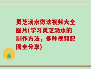灵芝汤水做法视频大全图片(学习灵芝汤水的制作方法，多种视频配图全分享)