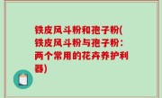 铁皮风斗粉和孢子粉(铁皮风斗粉与孢子粉：两个常用的花卉养护利器)