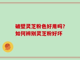 破壁灵芝粉色好用吗？如何辨别灵芝粉好坏