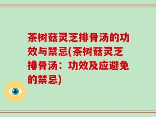 茶树菇灵芝排骨汤的功效与禁忌(茶树菇灵芝排骨汤：功效及应避免的禁忌)