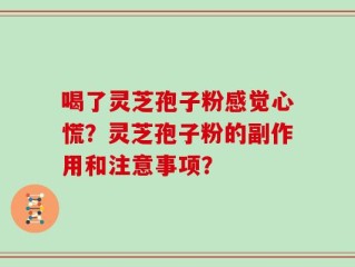 喝了灵芝孢子粉感觉心慌？灵芝孢子粉的副作用和注意事项？