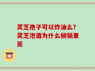 灵芝孢子可以炸油么？灵芝泡酒为什么搁锅里蒸