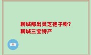 聊城那出灵芝孢子粉？聊城三宝特产