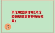 灵芝破壁胶作用(灵芝胶破壁提高营养吸收效果)