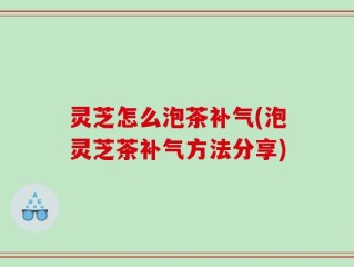 灵芝怎么泡茶补气(泡灵芝茶补气方法分享)