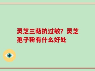灵芝三萜抗过敏？灵芝孢子粉有什么好处