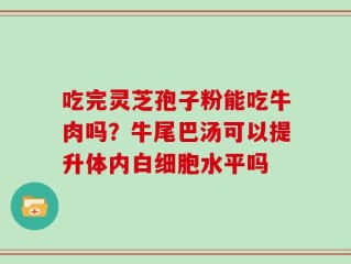 吃完灵芝孢子粉能吃牛肉吗？牛尾巴汤可以提升体内白细胞水平吗
