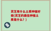 灵芝用什么土质种植好些(灵芝的最佳种植土质是什么？)