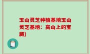玉山灵芝种植基地玉山灵芝基地：高山上的宝藏)