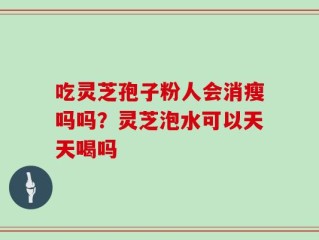 吃灵芝孢子粉人会消瘦吗吗？灵芝泡水可以天天喝吗