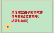 灵芝破壁孢子的功效作用与禁忌(灵芝孢子：功效与禁忌)