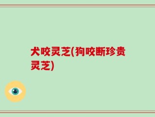 犬咬灵芝(狗咬断珍贵灵芝)