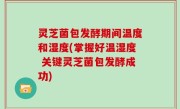 灵芝菌包发酵期间温度和湿度(掌握好温湿度 关键灵芝菌包发酵成功)