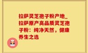 拉萨灵芝孢子粉产地_拉萨原产高品质灵芝孢子粉：纯净天然，健康养生之选