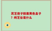 灵芝孢子胶囊黄色盒子？纯芝谷是什么