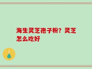 海生灵芝孢子粉？灵芝怎么吃好