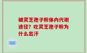 破灵芝孢子粉体内代谢途径？吃灵芝孢子粉为什么出汗