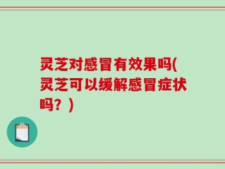 灵芝对感冒有效果吗(灵芝可以缓解感冒症状吗？)