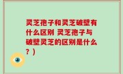灵芝孢子和灵芝破壁有什么区别 灵芝孢子与破壁灵芝的区别是什么？)
