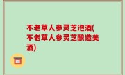 不老草人参灵芝泡酒(不老草人参灵芝酿造美酒)