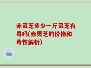 赤灵芝多少一斤灵芝有毒吗(赤灵芝的价格和毒性解析)