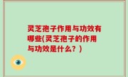 灵芝孢子作用与功效有哪些(灵芝孢子的作用与功效是什么？)