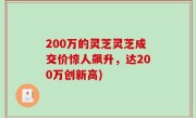 200万的灵芝灵芝成交价惊人飙升，达200万创新高)