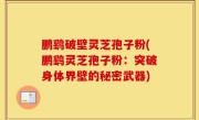 鹏鹞破壁灵芝孢子粉(鹏鹞灵芝孢子粉：突破身体界壁的秘密武器)