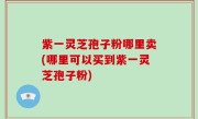 紫一灵芝孢子粉哪里卖(哪里可以买到紫一灵芝孢子粉)