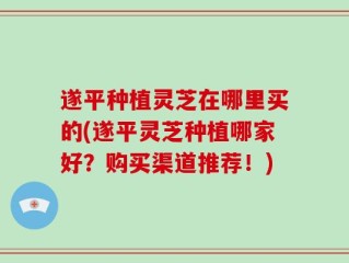 遂平种植灵芝在哪里买的(遂平灵芝种植哪家好？购买渠道推荐！)